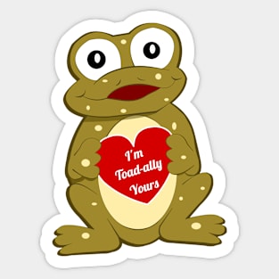 Toad Valetine Message Sticker